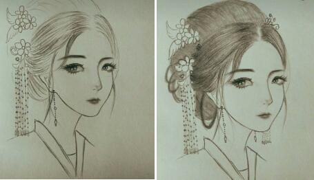 二月二，電力作家坐家“戰(zhàn)疫”新作——觀美姬素描遙寄故鄉(xiāng)九妹