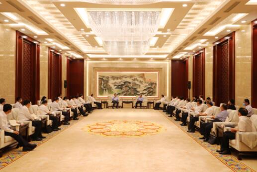 國家電網(wǎng)公司毛偉明、辛保安與山東省委書記劉家義、代省長李干杰會(huì)談