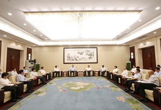 國(guó)家電網(wǎng)董事長(zhǎng)毛偉明與浙江省委書記車俊、省長(zhǎng)袁家軍會(huì)談