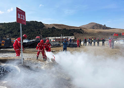 中國安能第二工程局四川涼山項(xiàng)目部開展防火、防汛、防地質(zhì)災(zāi)害綜合演練