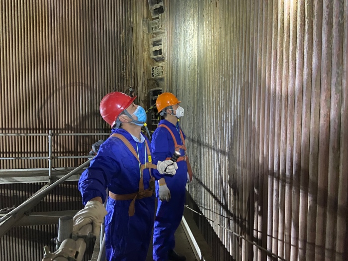 國能（泉州）熱電有限公司完成2號爐爐內(nèi)升降臺搭建、驗(yàn)收工作