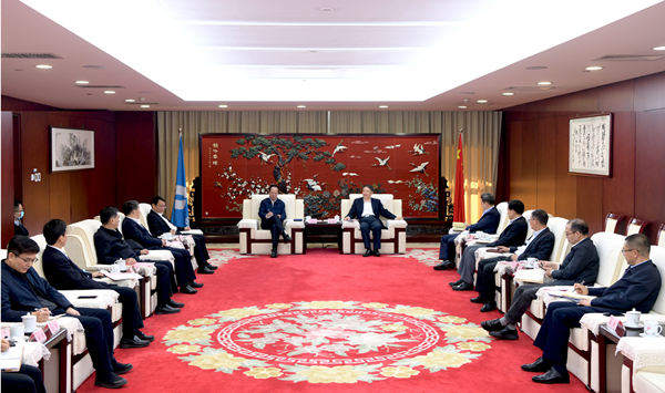 溫樞剛會(huì)見中國電建黨委書記、董事長丁焰章