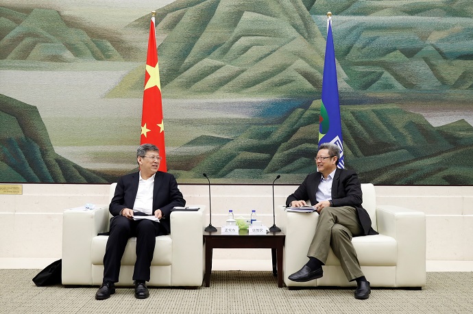 錢智民會(huì)見(jiàn)內(nèi)蒙古自治區(qū)黨委常委、通遼市委書(shū)記孟憲東