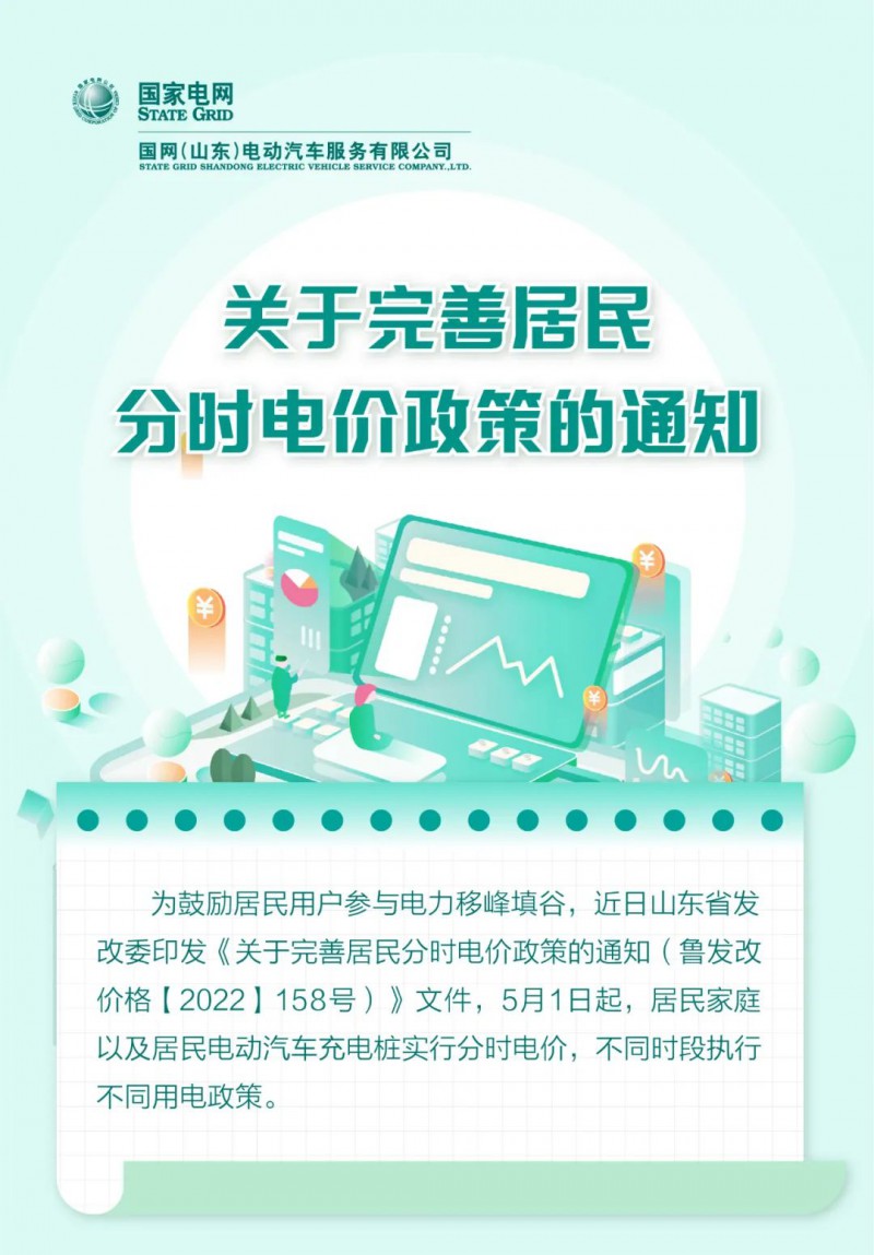 山東居民分時(shí)電價(jià)政策，5月1日開始執(zhí)行！