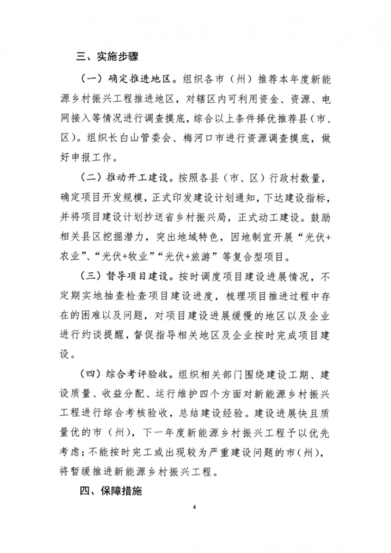 吉林省能源局發(fā)布全國首個出臺的省級“新能源+鄉(xiāng)村振興”方案！