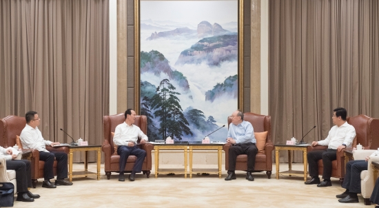 中國電建集團(tuán)公司黨委書記、董事長丁焰章拜會福建省委書記尹力、省長趙龍
