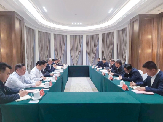 中國電建黨委副書記、總經(jīng)理王斌與黑龍江省常務(wù)副省長王一新舉行會(huì)談