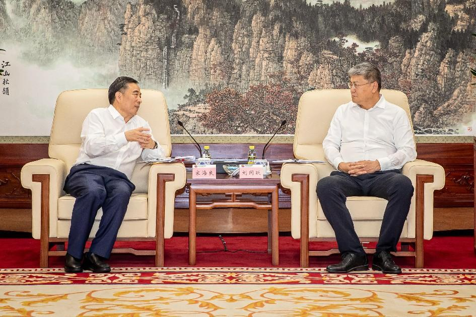 國(guó)家能源集團(tuán)黨組書記、董事長(zhǎng)劉國(guó)躍會(huì)見中國(guó)能建黨委書記、董事長(zhǎng)宋海良