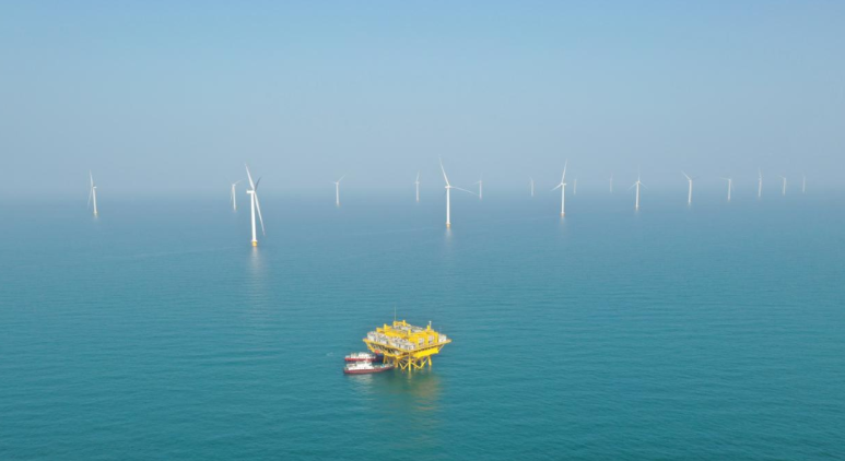 山東首個(gè)百萬千瓦級海風(fēng)基地！國家電投半島南U1一期并網(wǎng)發(fā)電