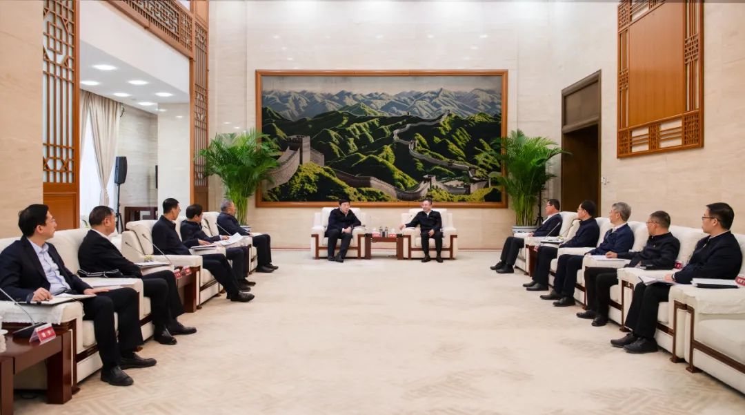 大唐集團董事長、黨組書鄒磊與國家電網(wǎng)董事長、黨組書記張智剛會談
