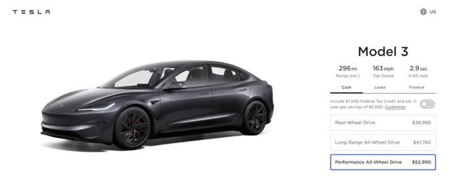 新款Model 3發(fā)布，約38萬元!特斯拉最新“成績單”公布!