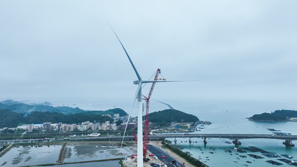 全球最大功率海上風(fēng)電機組，每轉(zhuǎn)一圈可產(chǎn)生38度電