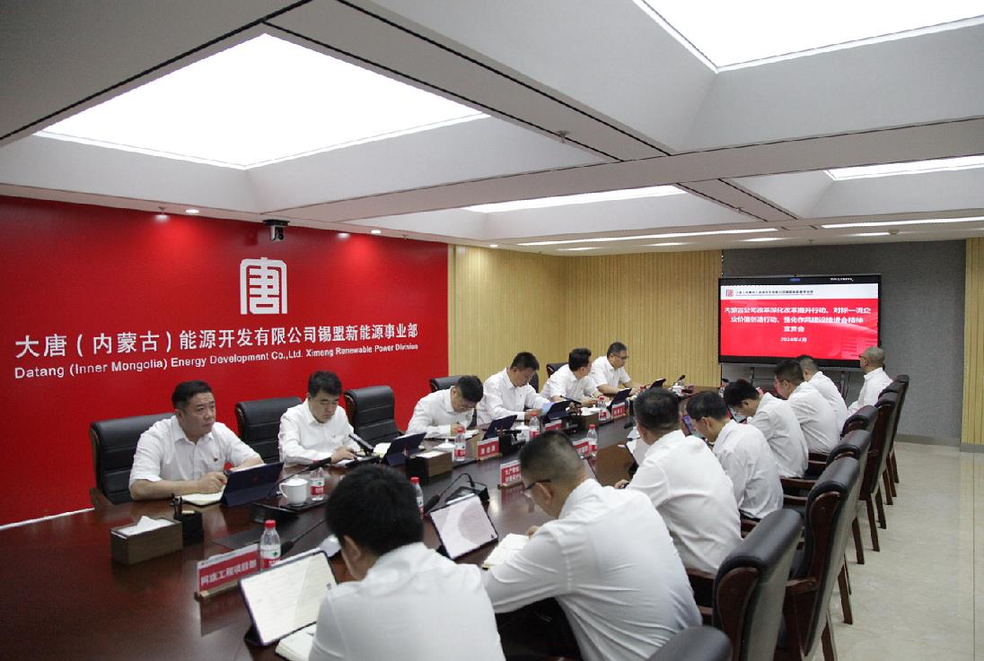 大唐錫盟新能源事業(yè)部召開(kāi)內(nèi)蒙古公司改革深化提升行動(dòng)、對(duì)標(biāo)一流企業(yè)價(jià)值創(chuàng)造行動(dòng)、強(qiáng)化作風(fēng)建設(shè)會(huì)議精神宣貫會(huì)